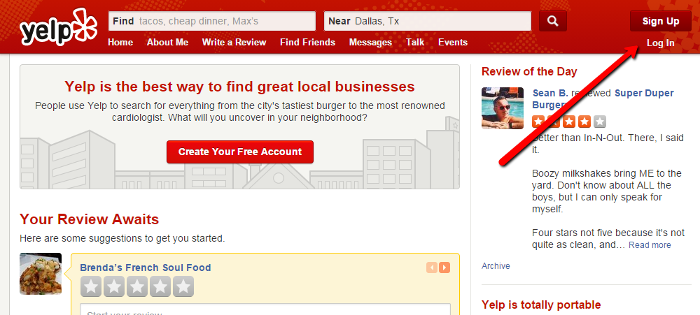 How to write a review on Yelp